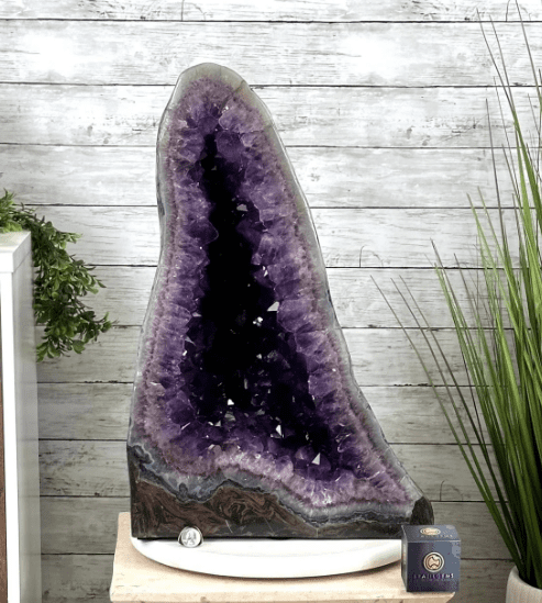 Extra Plus Quality Polished Brazilian Amethyst Cathedral