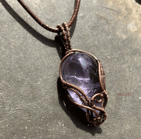 COSMIC SERENITY STREAM AMETHYST PENDANT