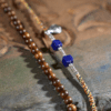 QUARTZ PENDANT WITH LAPIS LAZULI AND STERLING SILVER