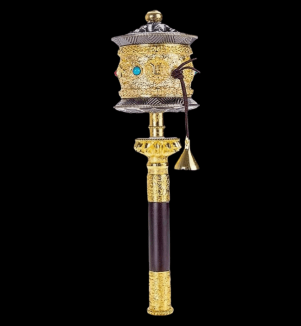 Copper Large Hand Held Prayer Wheel