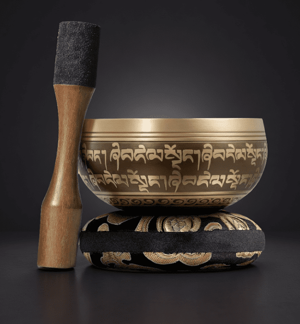 Handmade Tibetan Etched Singing Bowl