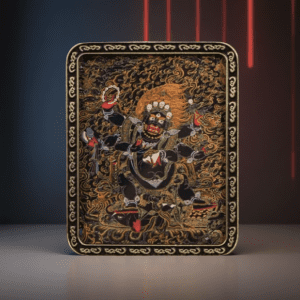 Brass Tibetan Amulet  Thangka Pendant Buddhist