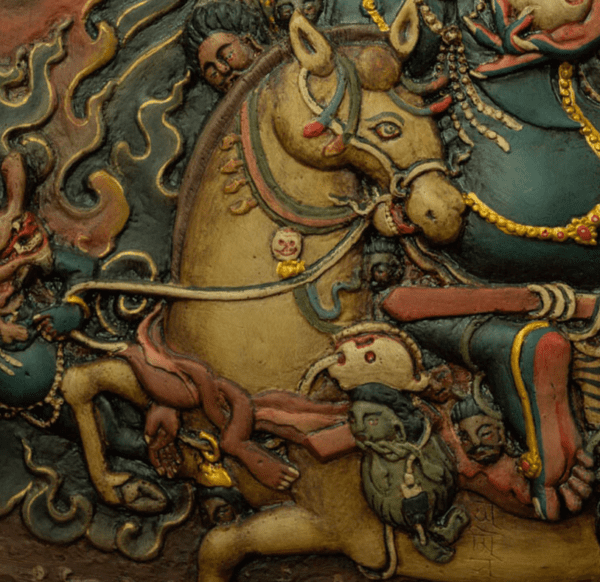 QING DYNASTY AUSPICIOUS HEAVENLY MOTHER THANGKA TIBETAN THANGKA