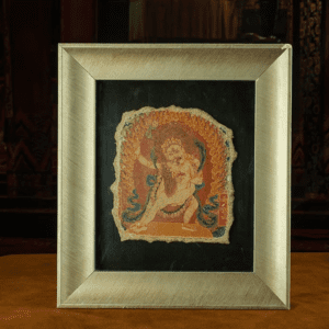 20TH CENTURY WHITE TWO-ARMED MAHAKALA DOUBLE B