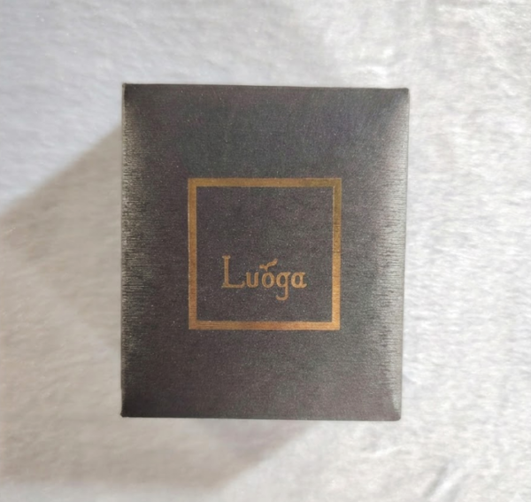 LUOGA "Woven Time" 18K Gold Ring with Natural Ruby | Hand-Carved Series