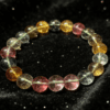 LUOGA Authentic 10mm Natural Tourmaline Crystal Healing Bracelet - Premium Multicolor Gemstone